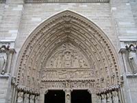 Paris - Notre Dame - Porche, La Vierge (10)